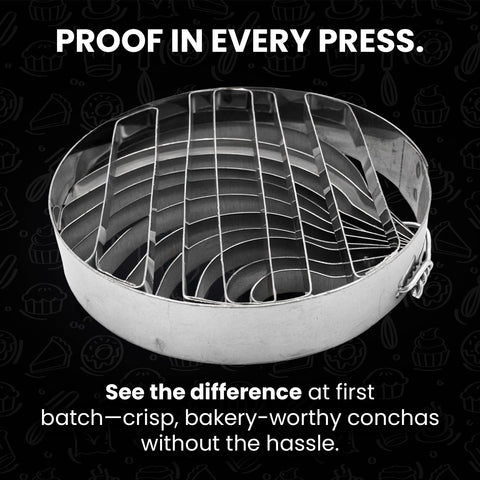 Cuitáxi concha cutting pattern 2-in-1 for versatile conchas.
