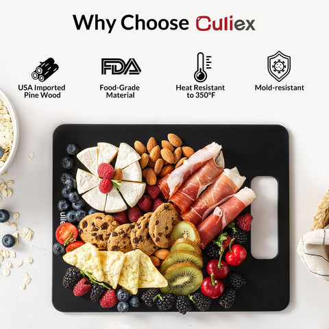 Culiex 2-pack overview, two durable boards ready for meat and produce.
