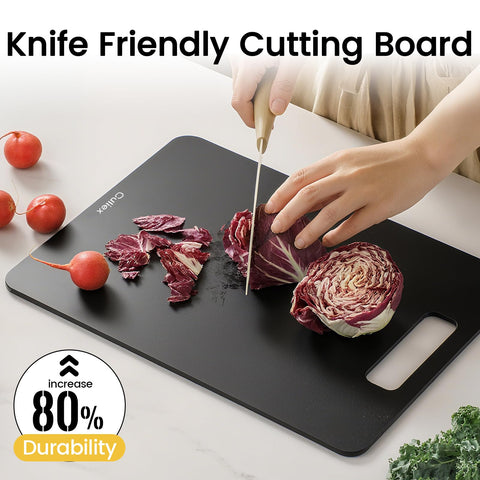 Culiex non-slip feet provide stable cutting surface on counters.