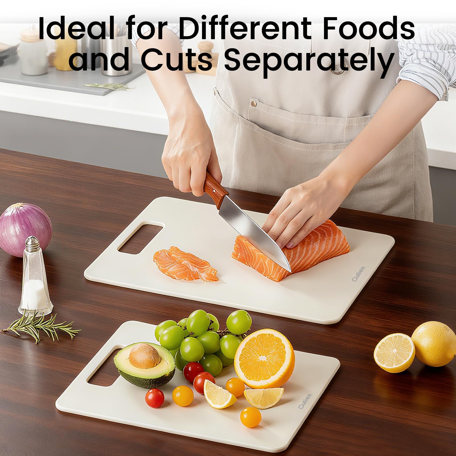 Culiex cutting boards set2 picnic-portable ideal for outdoor meals.