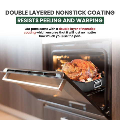 CULINARIN dishwasher safe roasting pan for simple cleanup after roasting