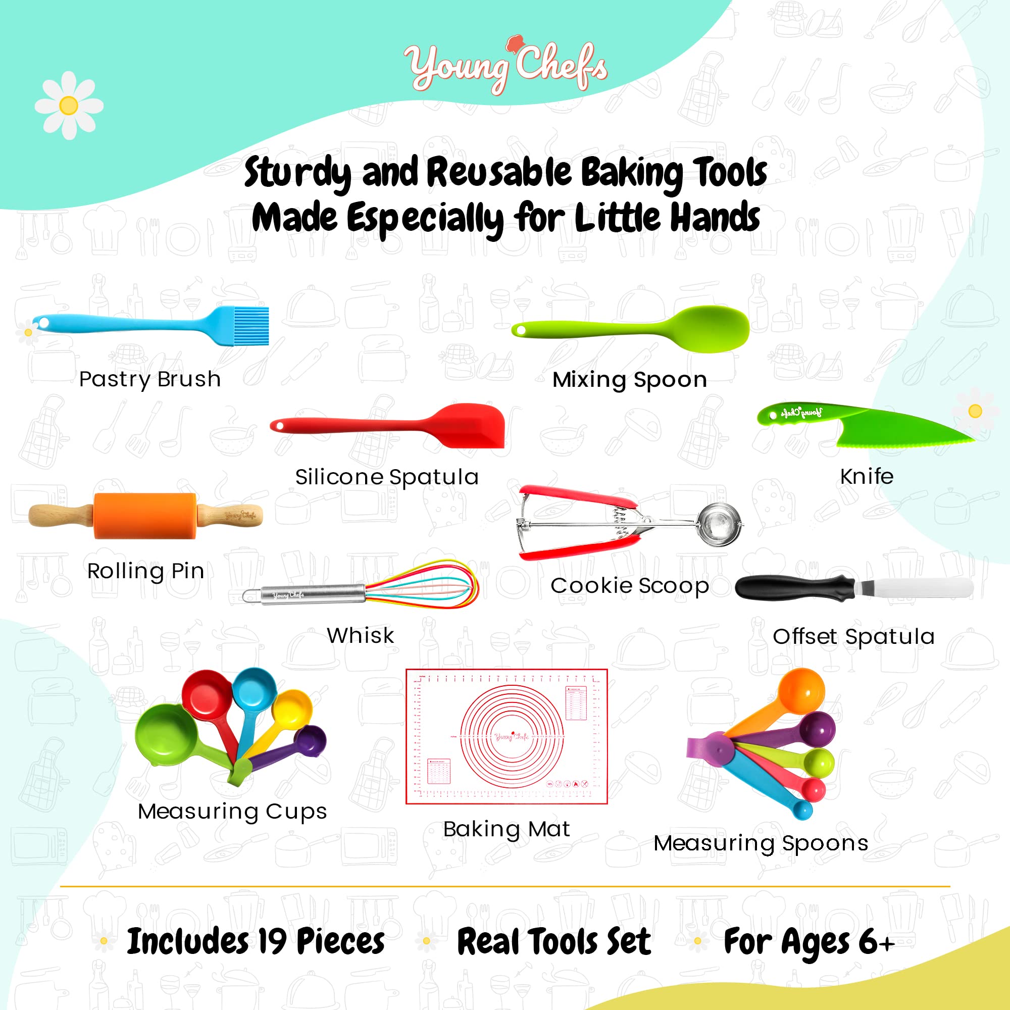 Culinary Couture Young Chefs safety tools for safe beginner cooking