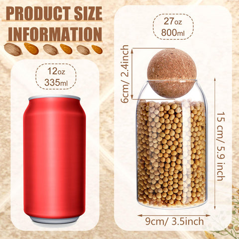 Cunhill kitchen storage for spices and cookies in glass jars
