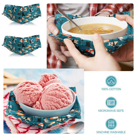 Cunhill microwave-safe bowl holder allows safe edge removal