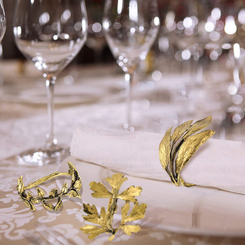 Cunhill oregano napkin ring offers herb-inspired charm for gatherings.