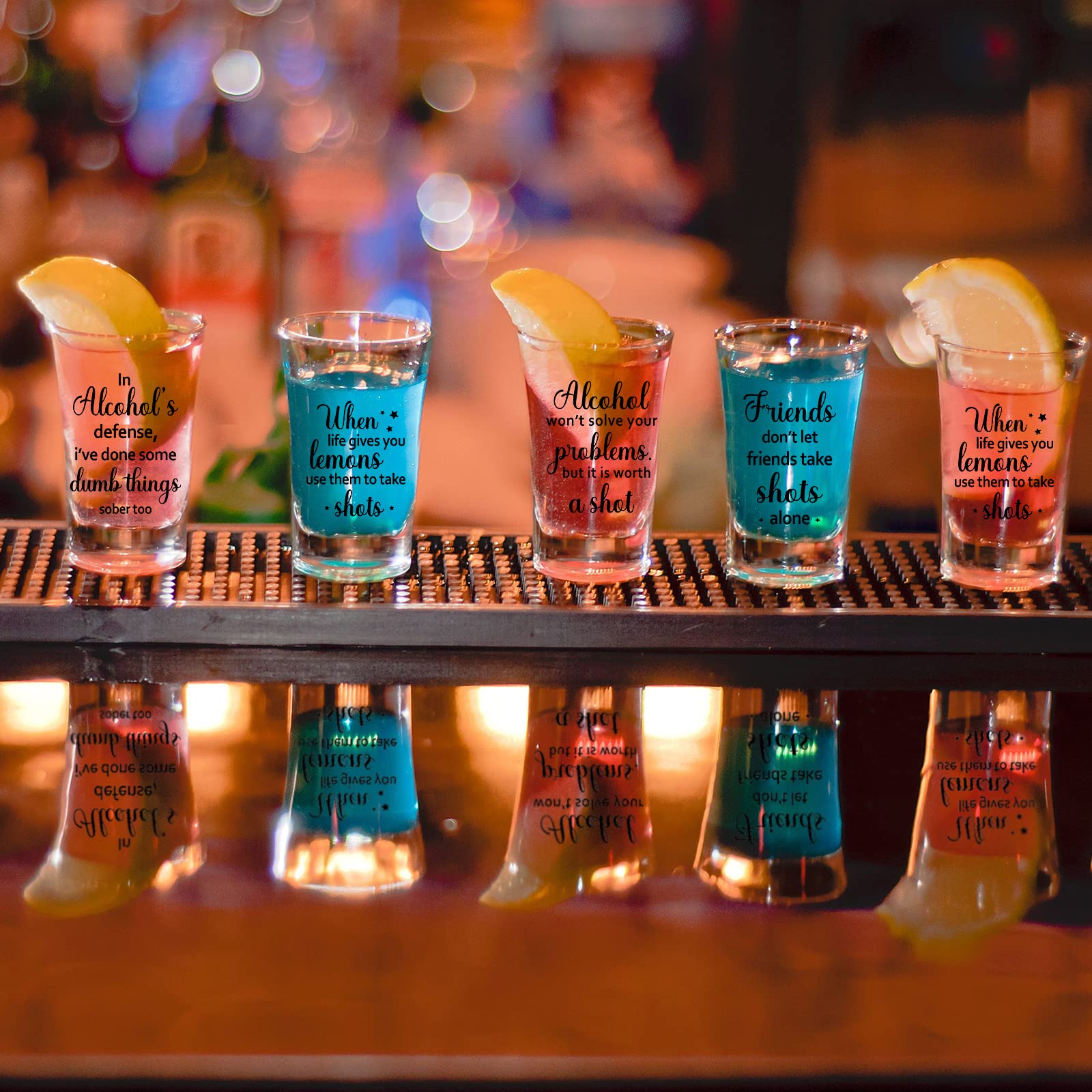 Cunhill barware shot glasses for bars, hotels, and home parties.