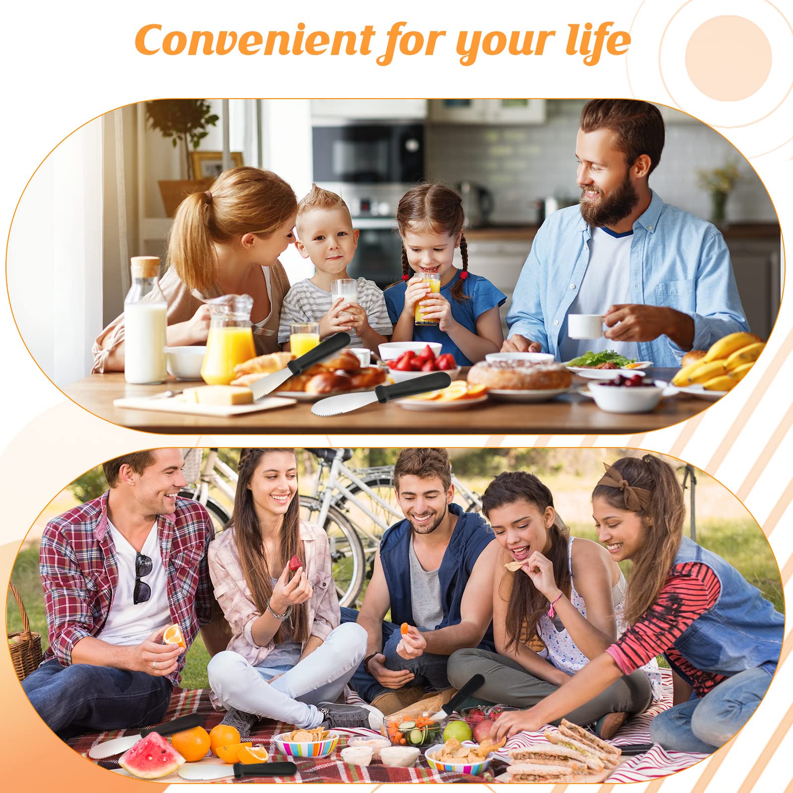 Cunno stainless steel spreader for durable, rust-resistant kitchen tasks