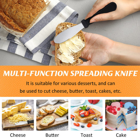 Cunno wide-blade cheese spreader ideal for cheese and condiments