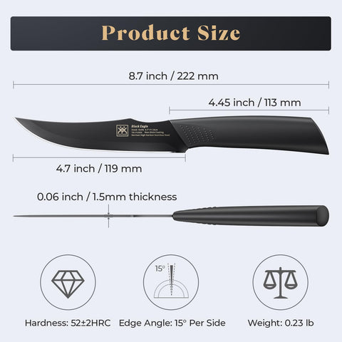 CuoCreate knife set in stylish block emphasizes premium yet easy maintenance.
