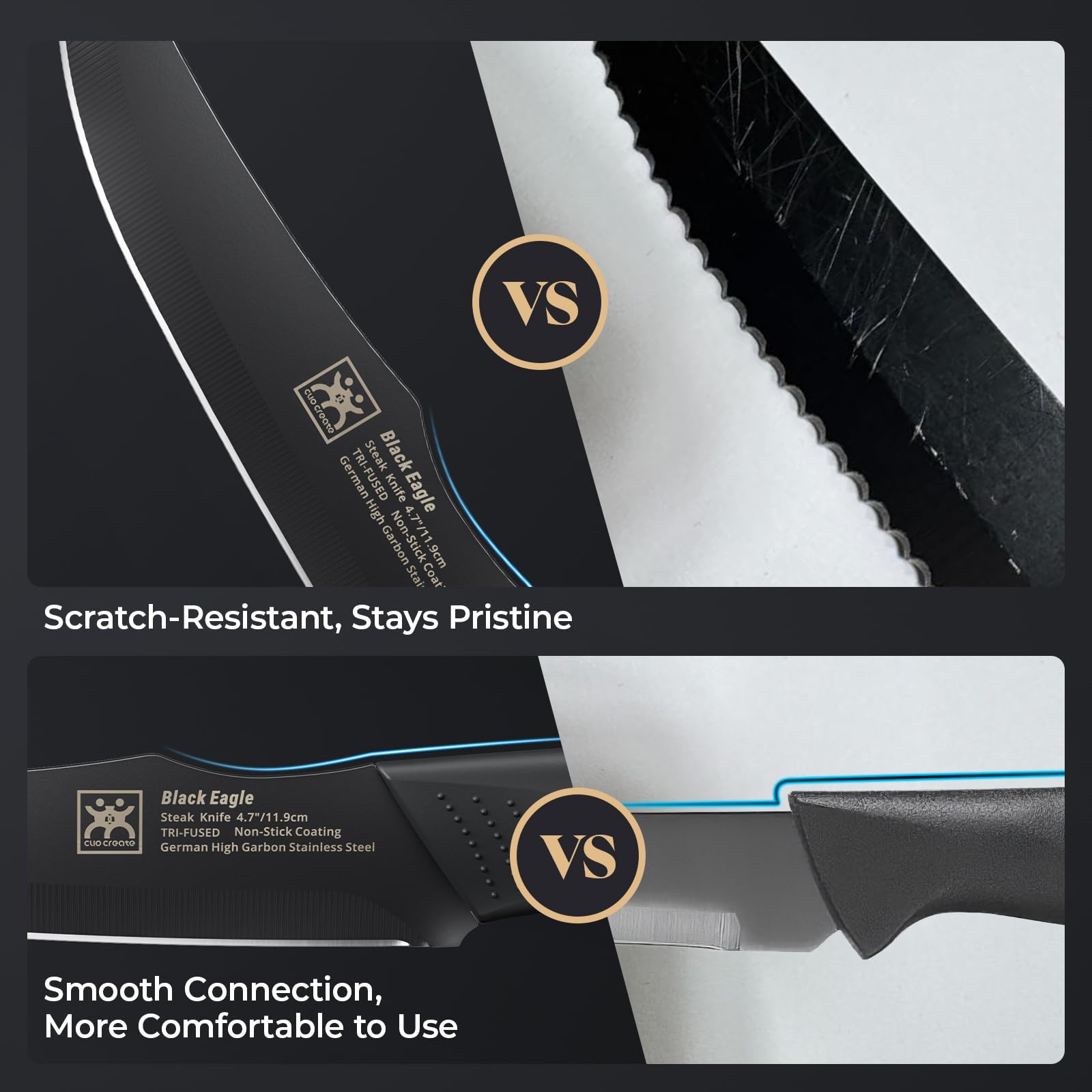 CuoCreate elegant table setup with knives on display.