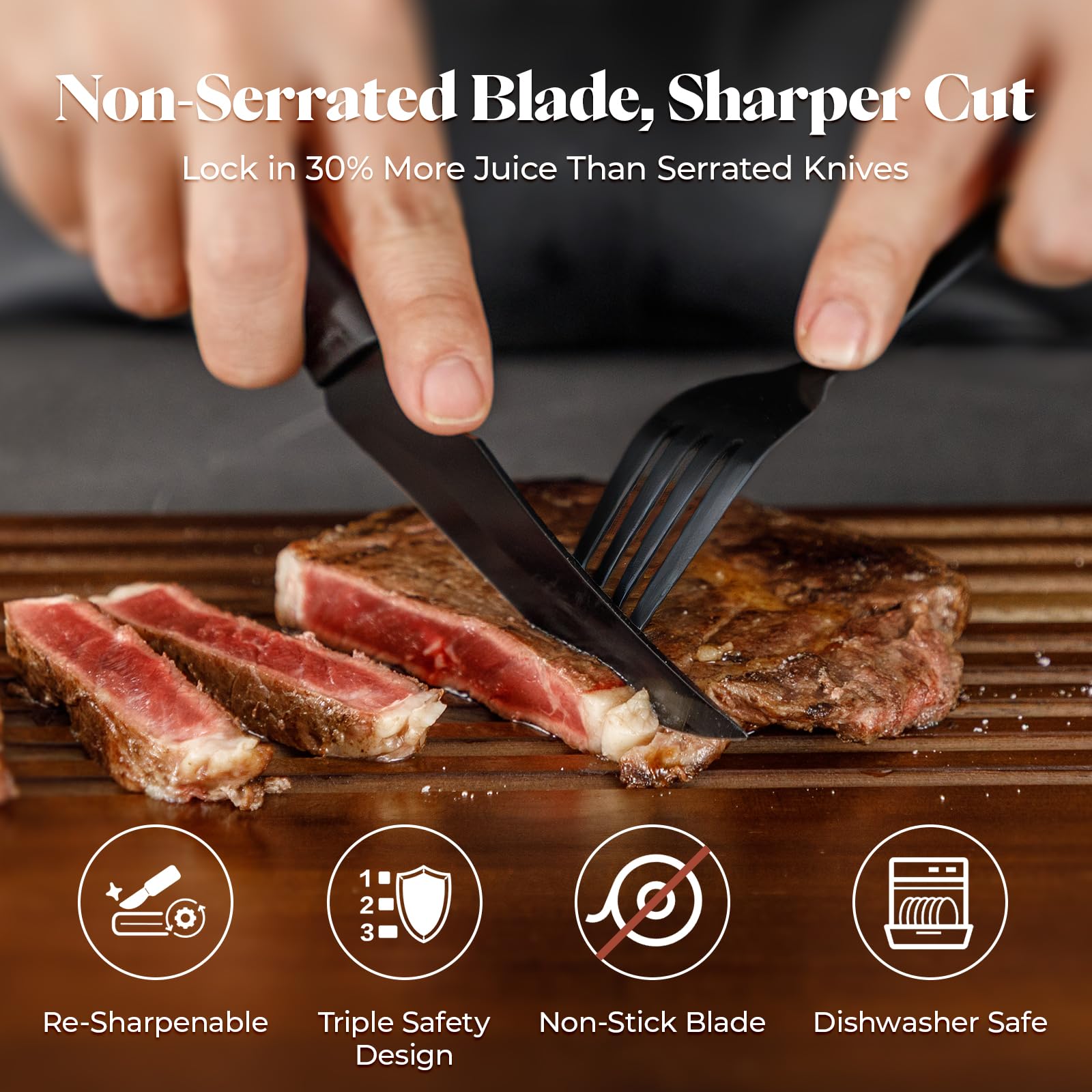CuoCreate ergonomic handle close-up for comfortable grip even when greasy.