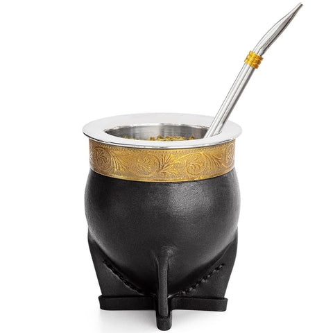 Cuopru Yerba Mate Cup with bombilla set for everyday rituals and easy prep.