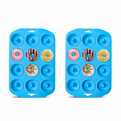 Cupidove 12-hole donut pan delivers even heat for consistent mini donuts.