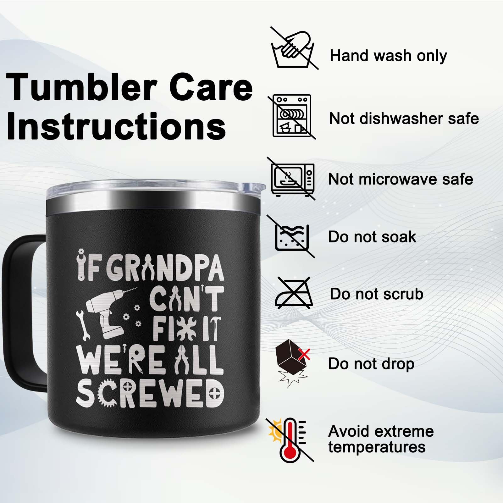 CUPLOOV gift-ready grandpa mug ideal for birthdays and holidays
