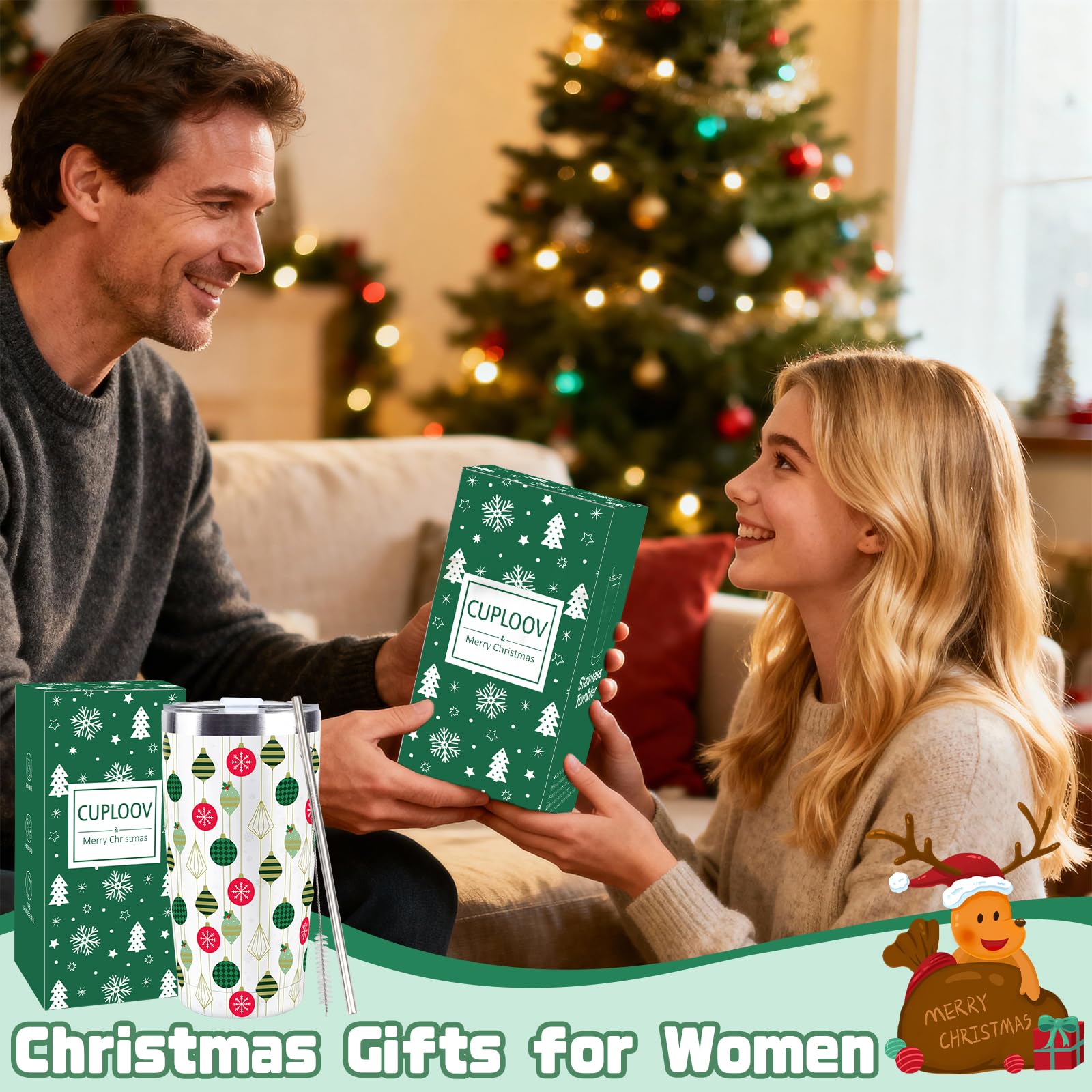 CUPLOOV complete gift set for Christmas, great for coworkers.