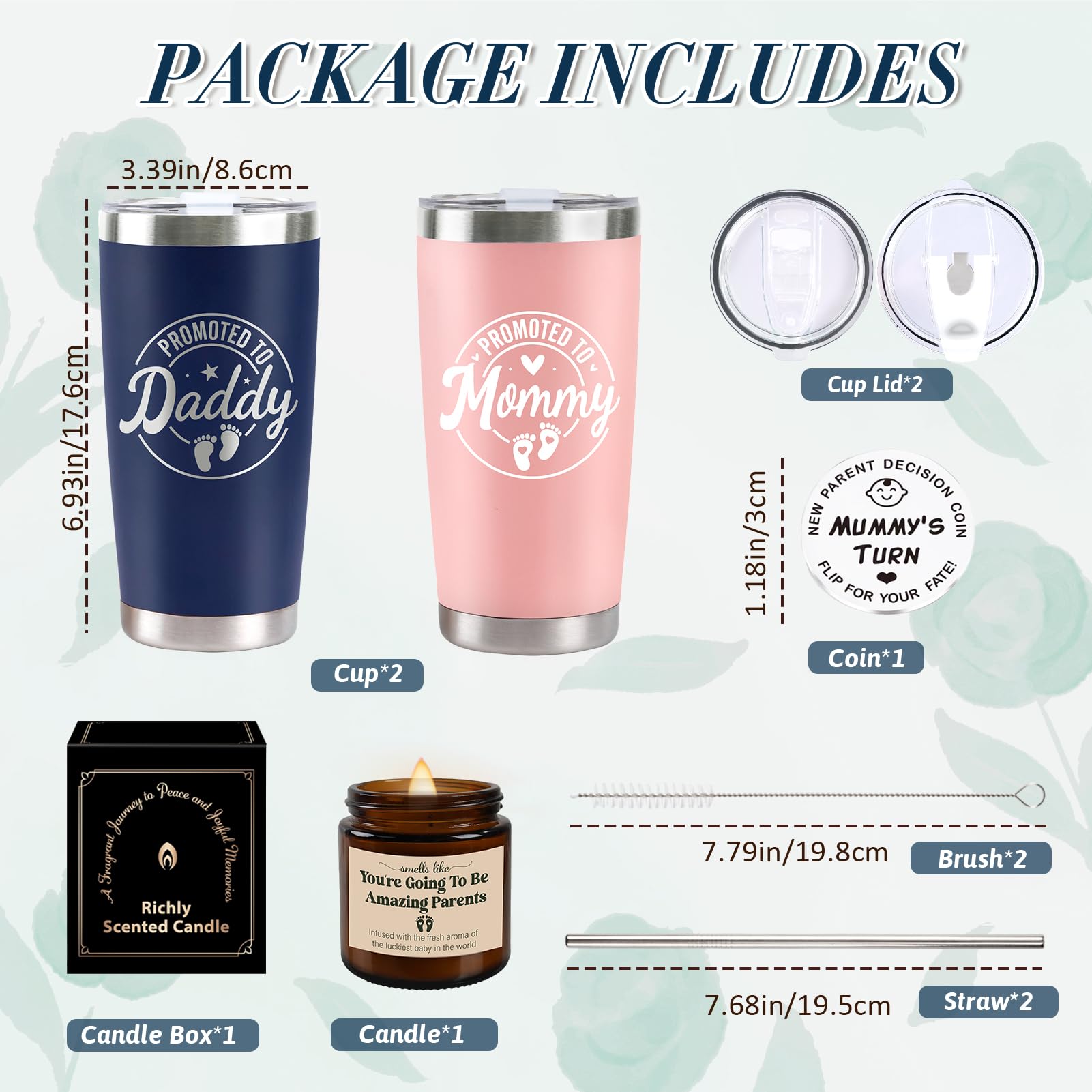 CUPLOOV gift set visuals for baby showers and milestones.