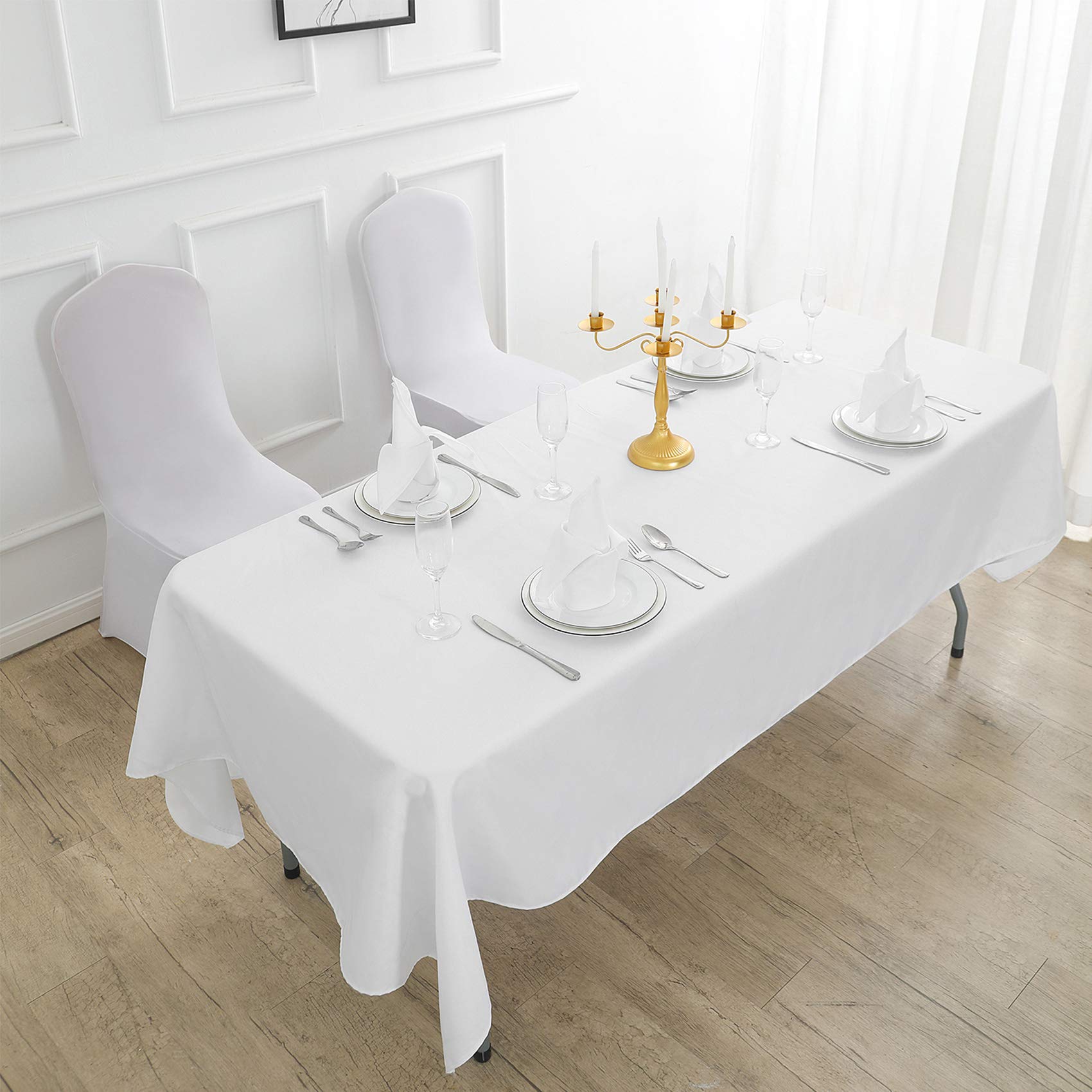 Cupuamon easy-care machine washable rectangle tablecloth for busy prep