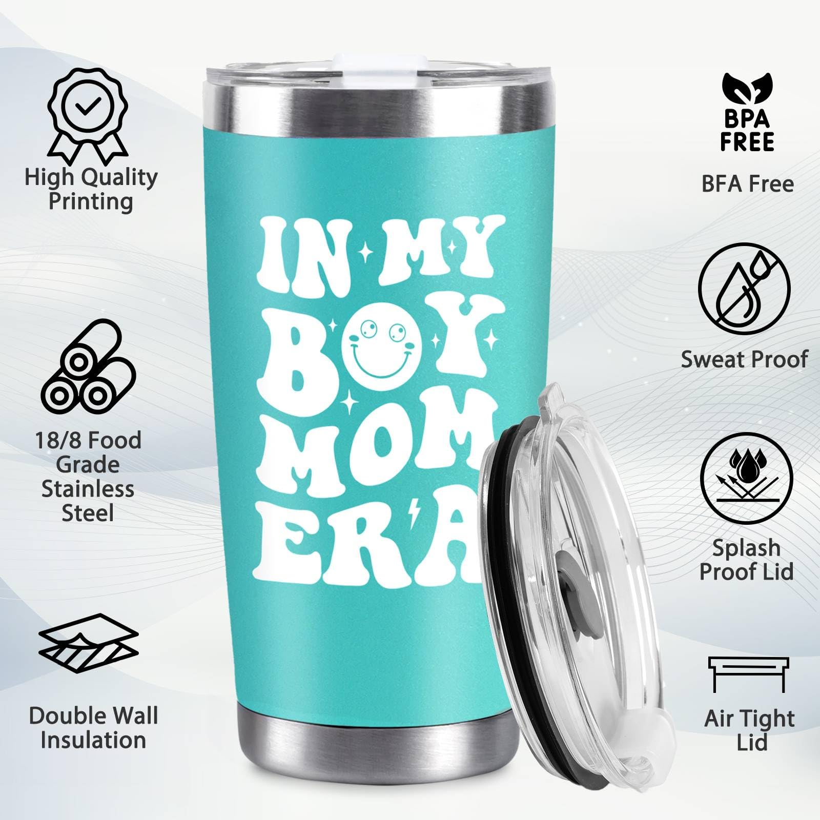 CUPLOOV blue tumbler ideal for home, work, and travel.