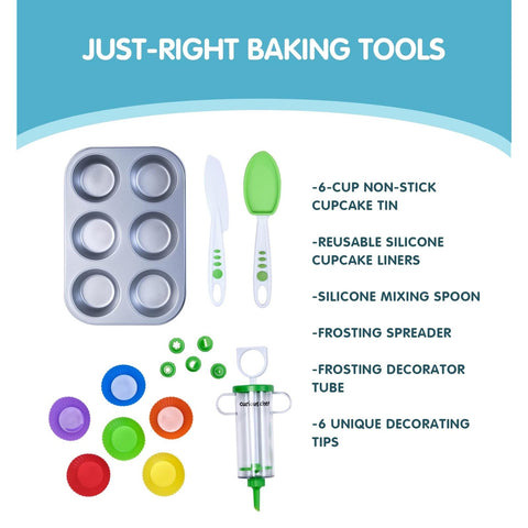 Curious Chef Decorating Tips Set helps kids craft fun designs