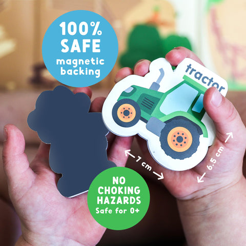 Curious Columbus farm magnets duck supporting early language through sounds