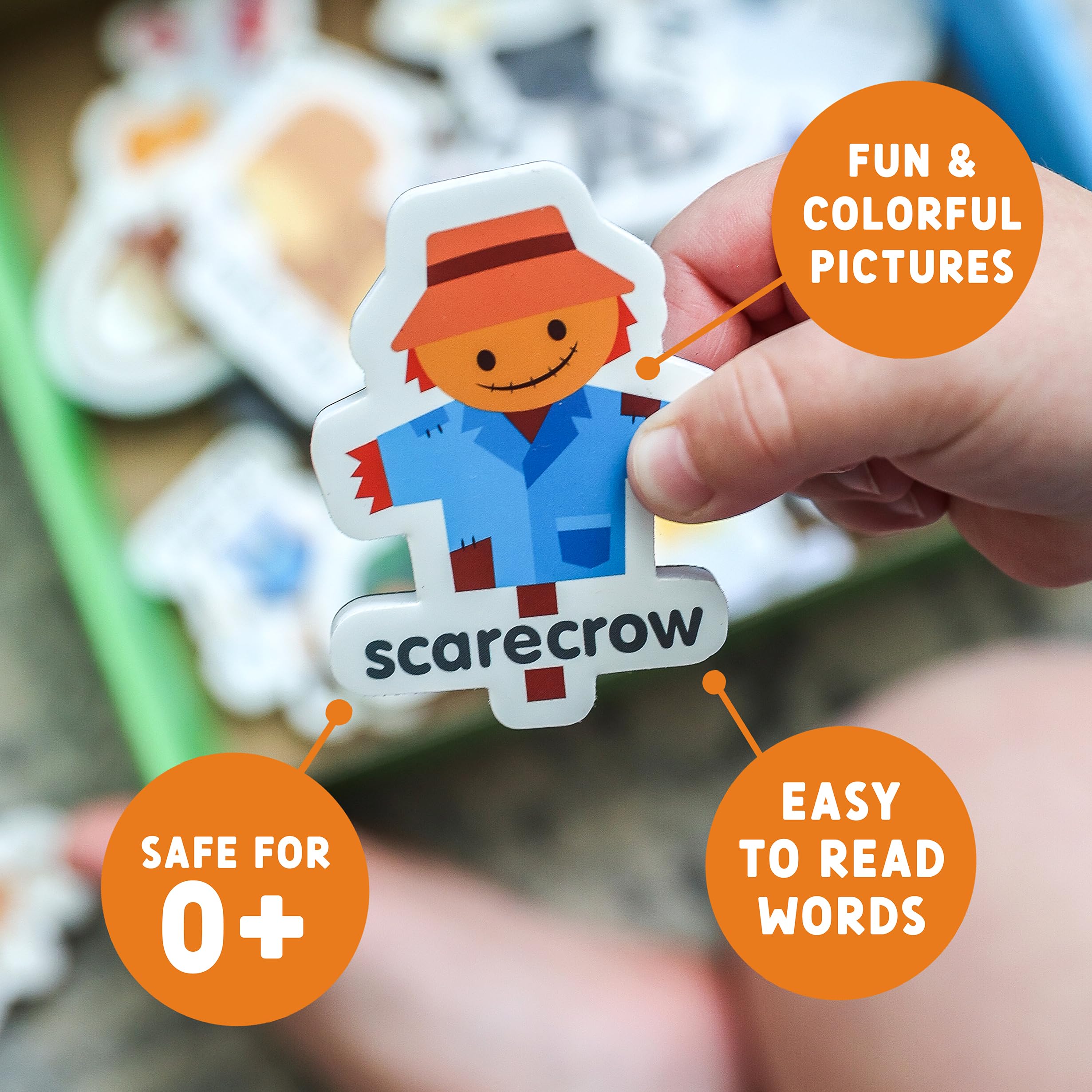Curious Columbus magnets with soft foam backing for safe handling