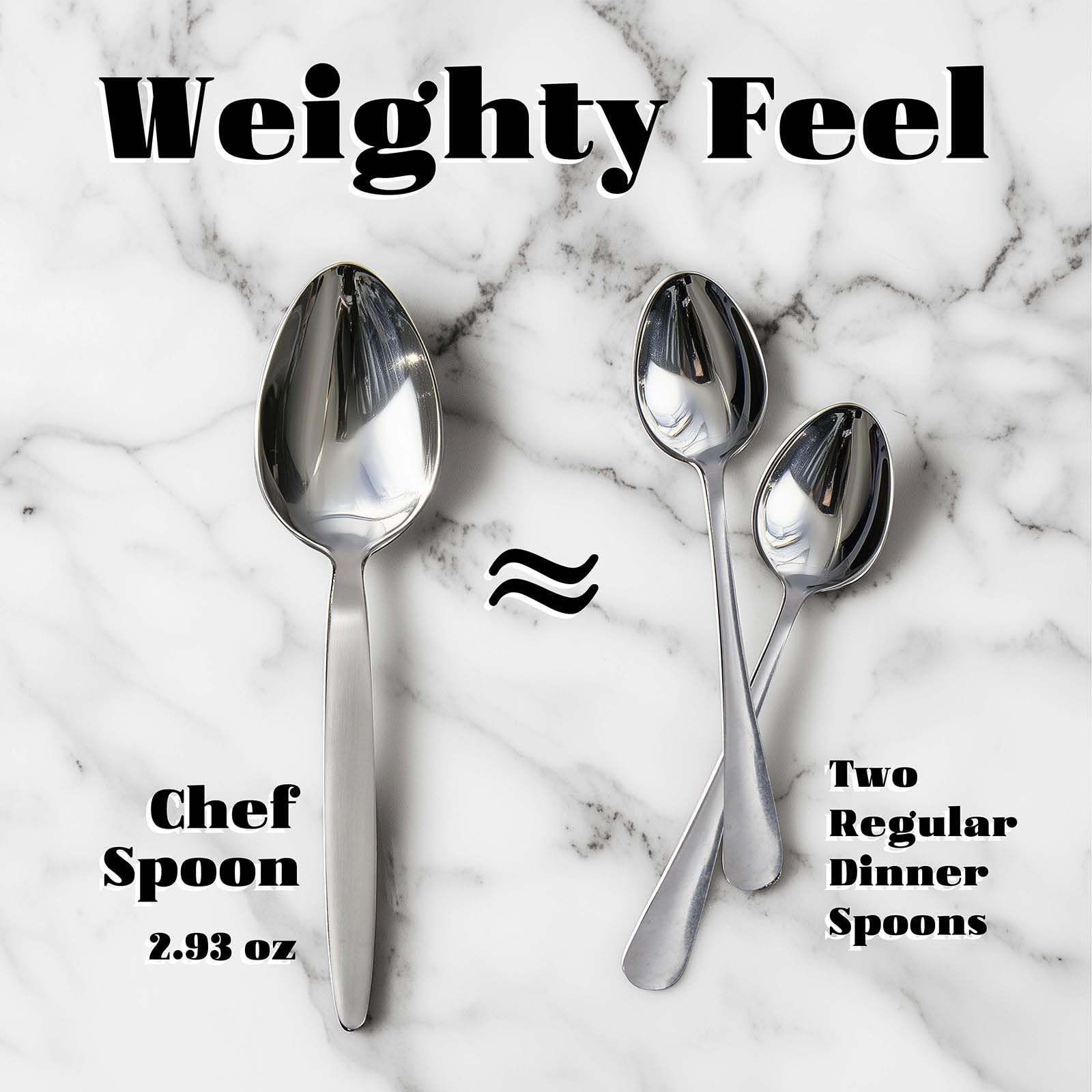 CURISEW 9-inch spoon dimensions ideal for stirring and serving.