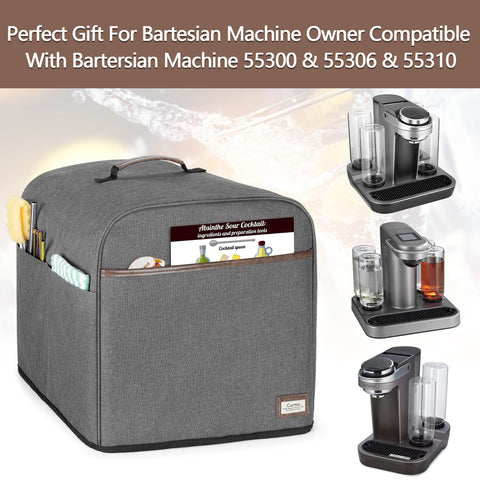 CURMIO dust cover front pocket stores capsules and guides for quick access