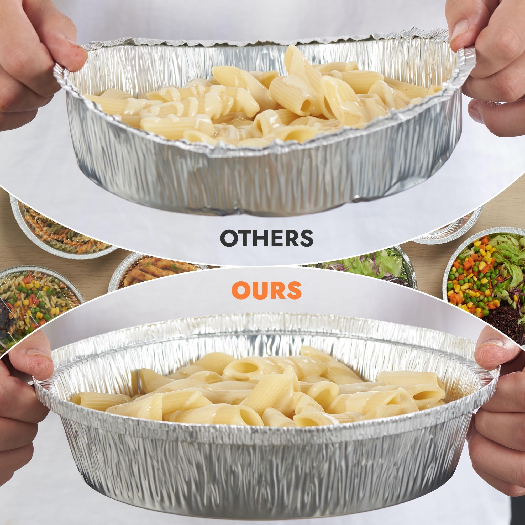CURTA recyclable aluminum pan supports sustainable kitchen practices.