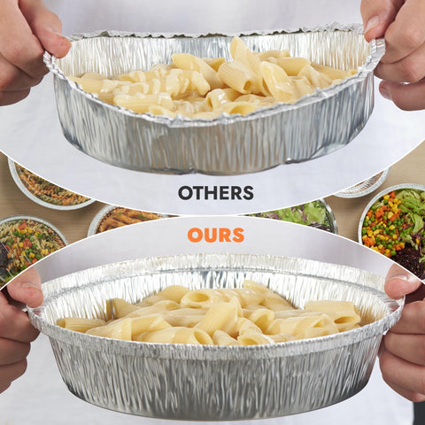 CURTA recyclable aluminum pan supports sustainable kitchen practices.
