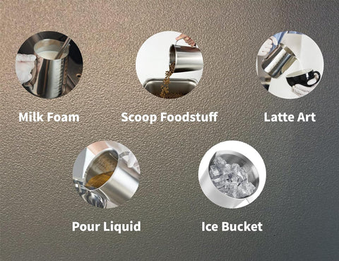 CURTA durable metal pitcher suitable for hot and cold liquids.