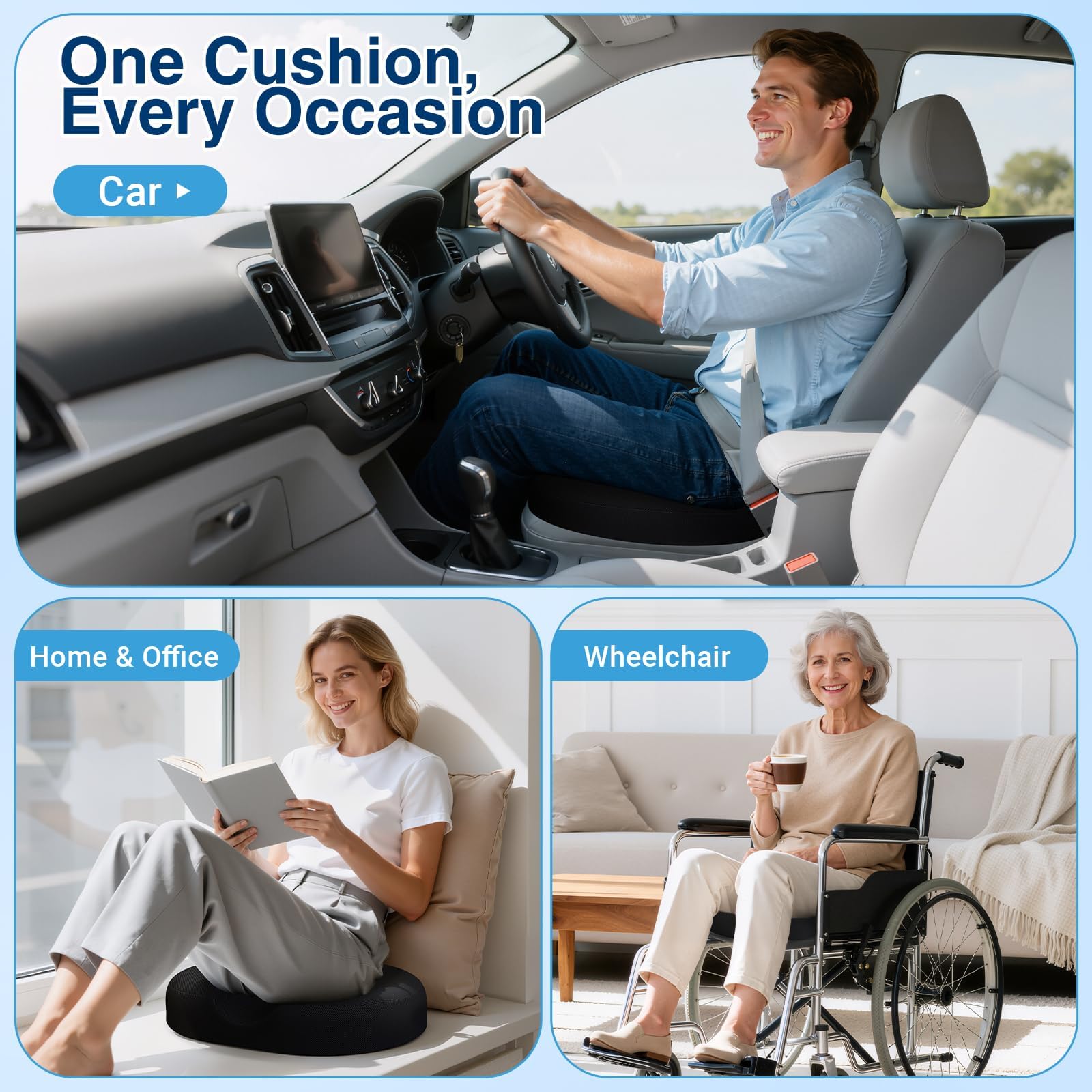 CushZone washable cover for quick, hygienic cleanup