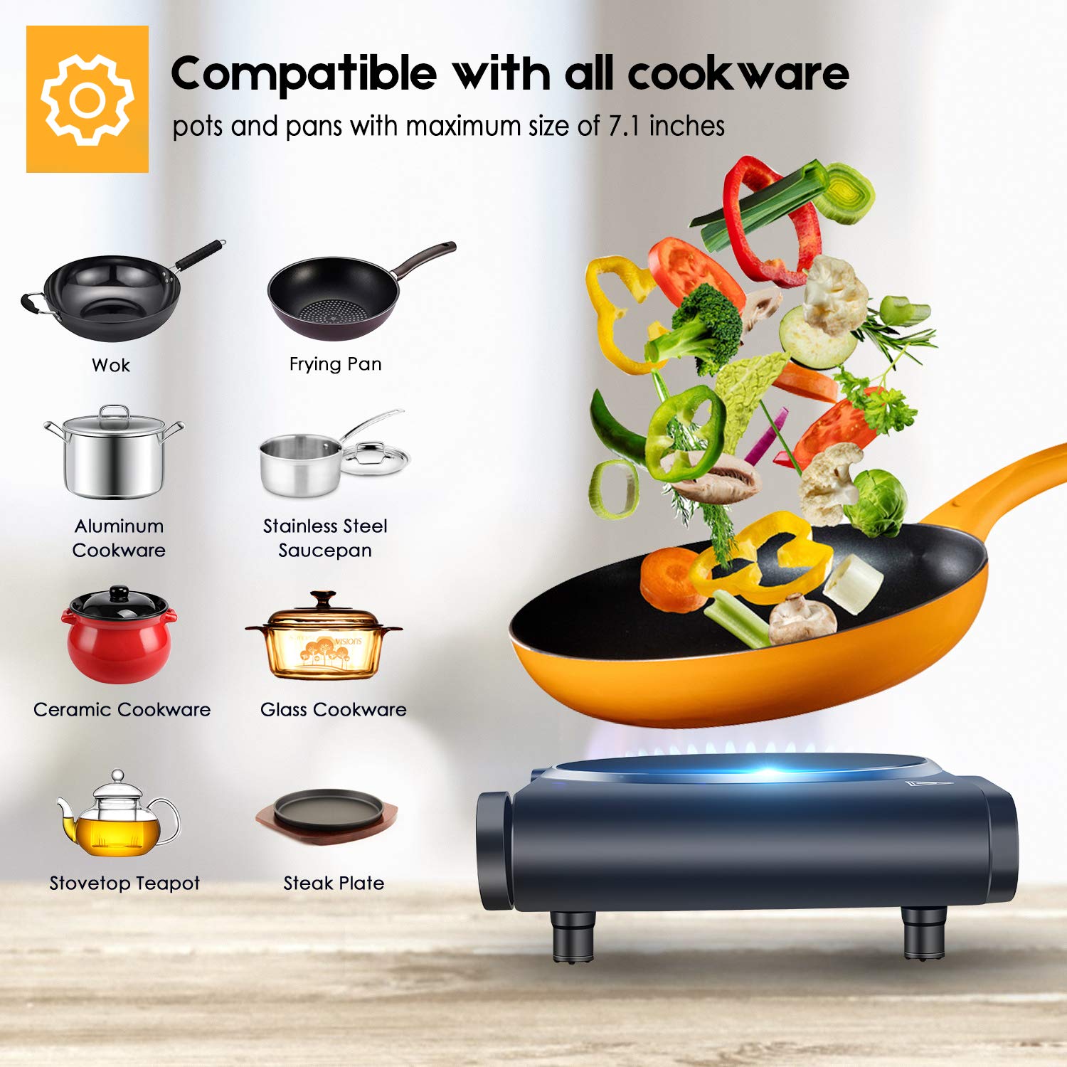 Dorm-room compact Cusimax stove on a small desk for late meals.