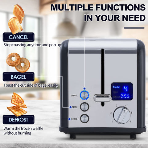 CUSIMAX toaster removable crumb tray simplifies cleanup after toast sessions