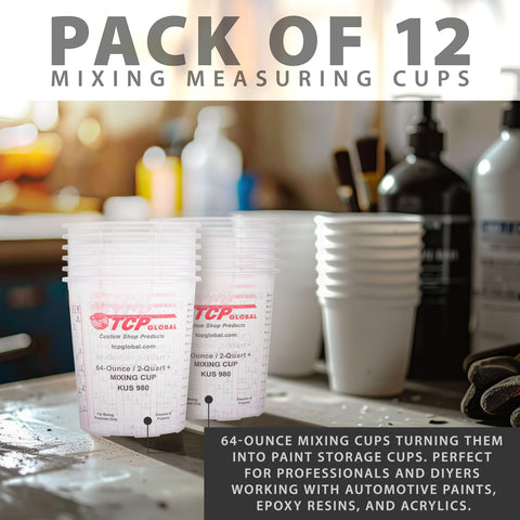 Custom Shop cups suit auto shops, artists, and DIY enthusiasts for resin and paint