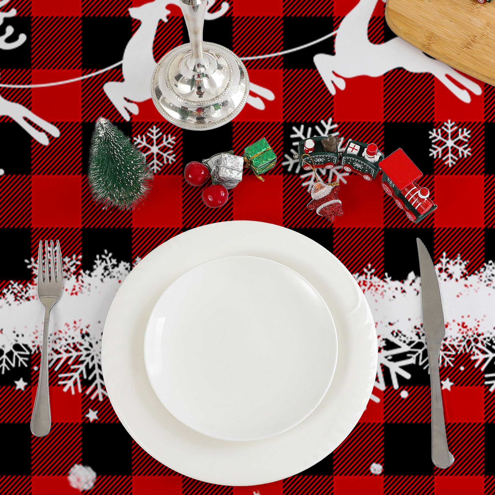 Cusugbaso tablecloth shown in machine-washable setup for easy care