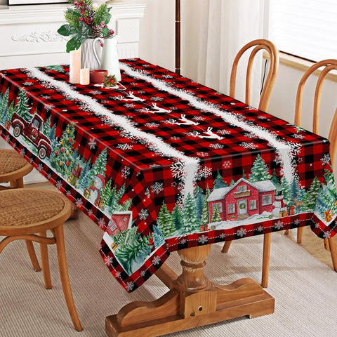 Cusugbaso tablecloth suits kitchen and dining setups for seasonal flair.