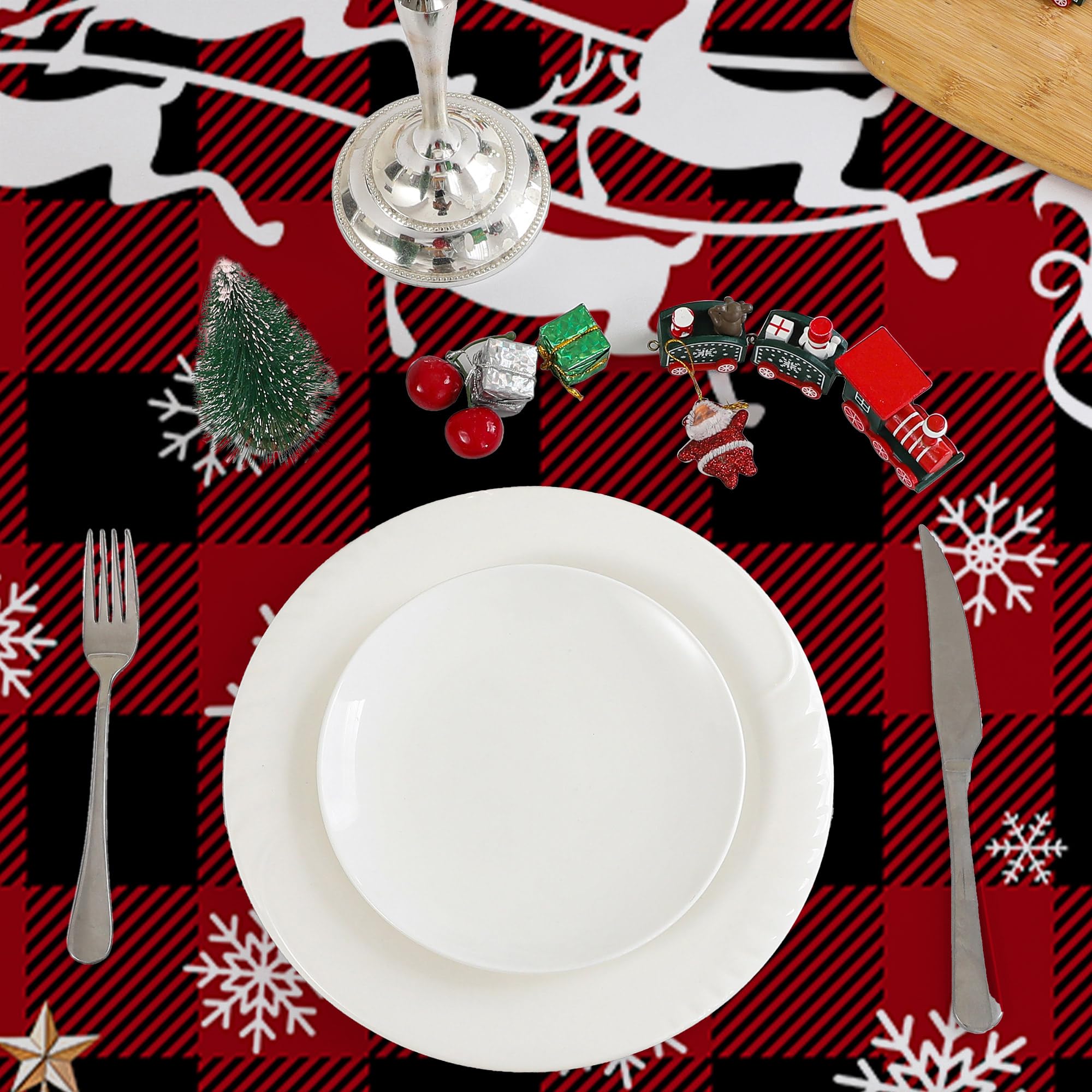 Cusugbaso rectangle table cover fits standard tables for easy holiday setup.