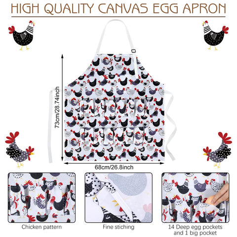 Cutecrop chicken duck goose eggs pocketed basket view highlights practical storage.