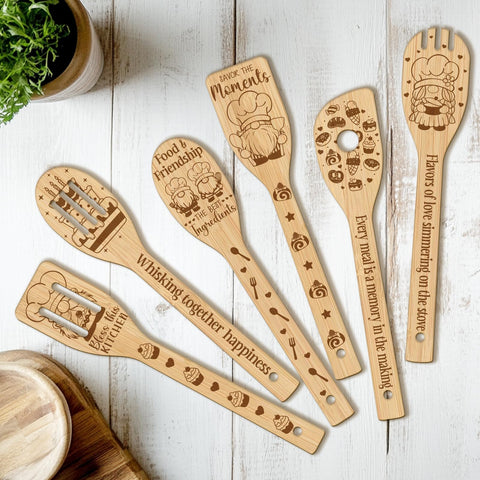 CUTHOLLOW baking gnome spatula with 3D carving for a playful, comfortable grip