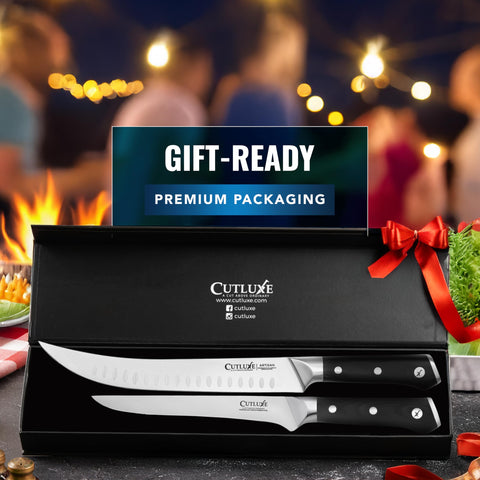 Cutluxe bbq-ready meat cutting set for confident kitchen tasks.