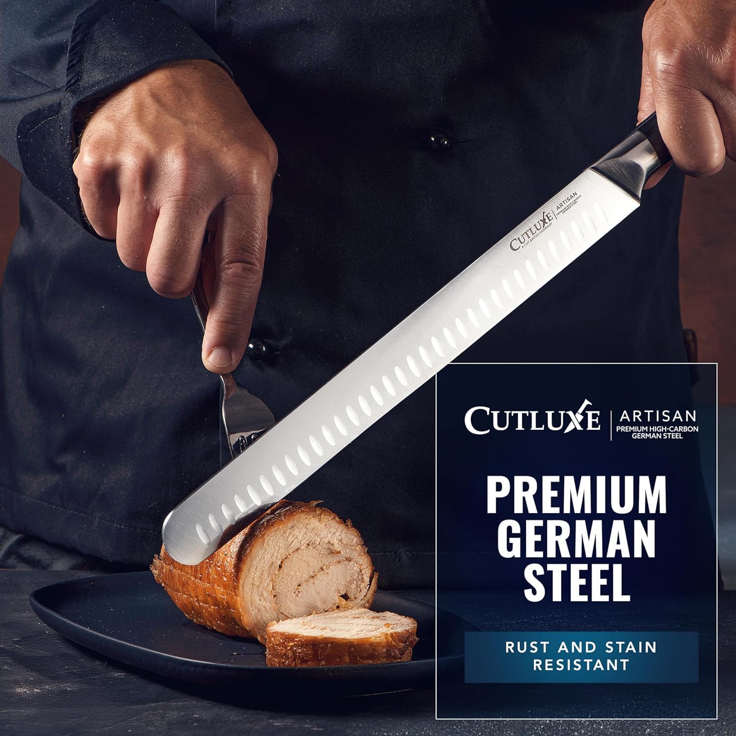 Cutluxe gift-pack knife set ideal for BBQ lovers.