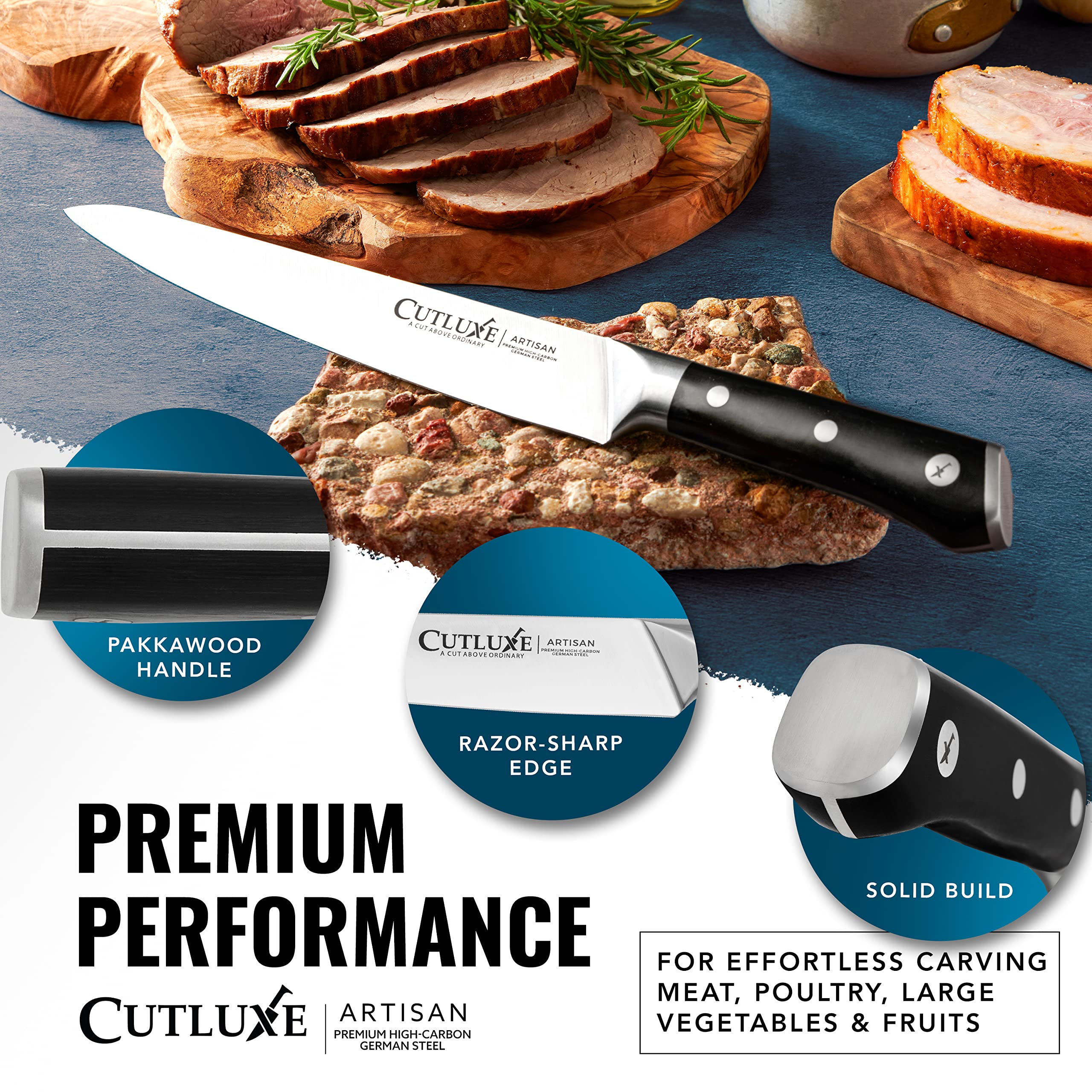 Cutluxe carving set as a premium grilling gift idea for BBQ lovers