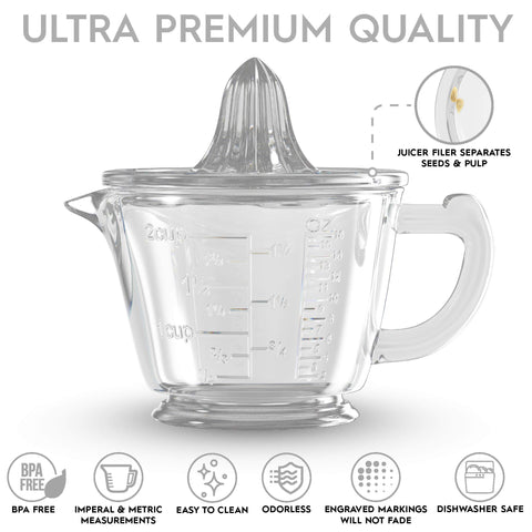 CuttleLab glass measuring cup with engraved marks that won’t fade