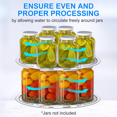 Two-layer design enables batch processing of jars.