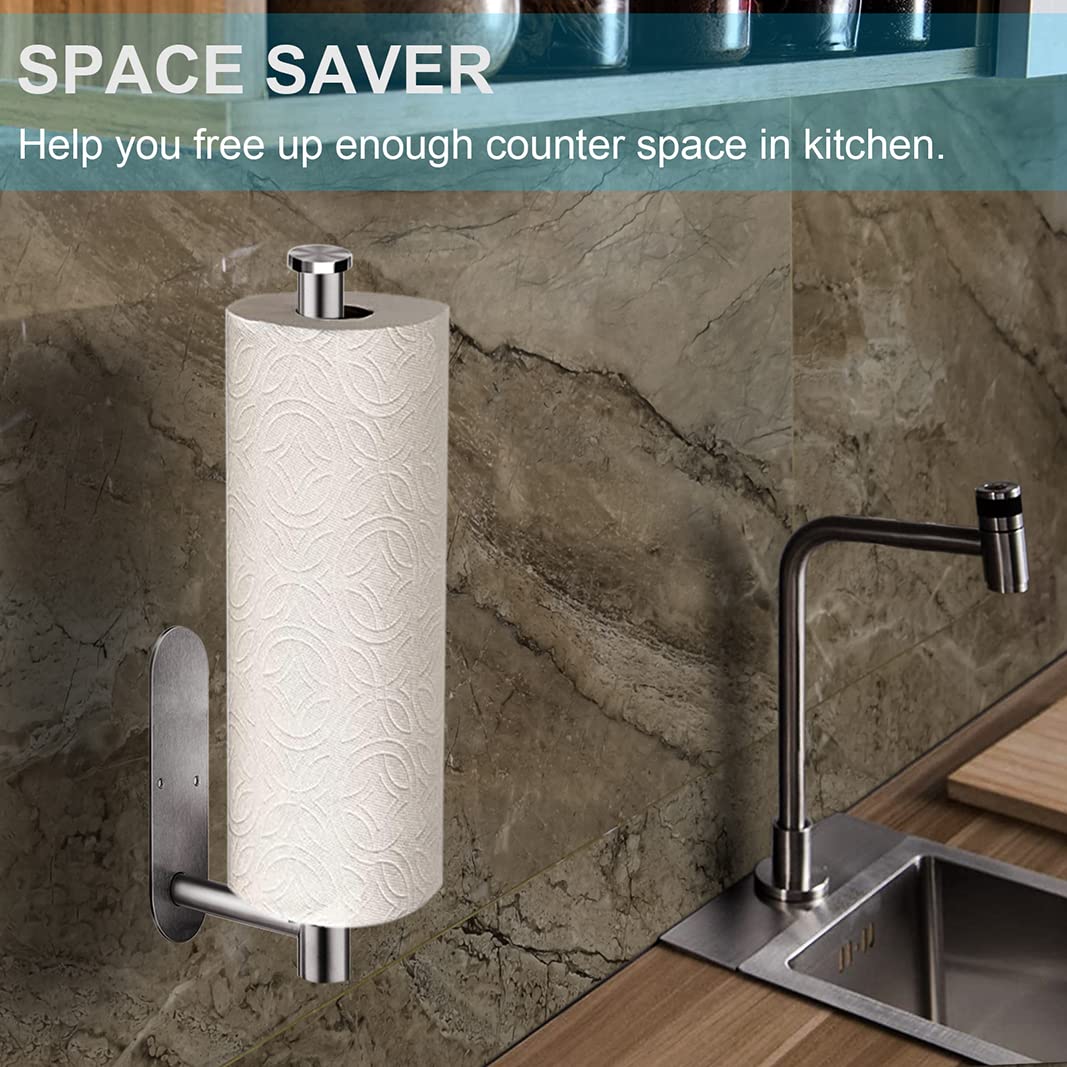 CUXIXA brushed finish holder adds modern style to any kitchen.