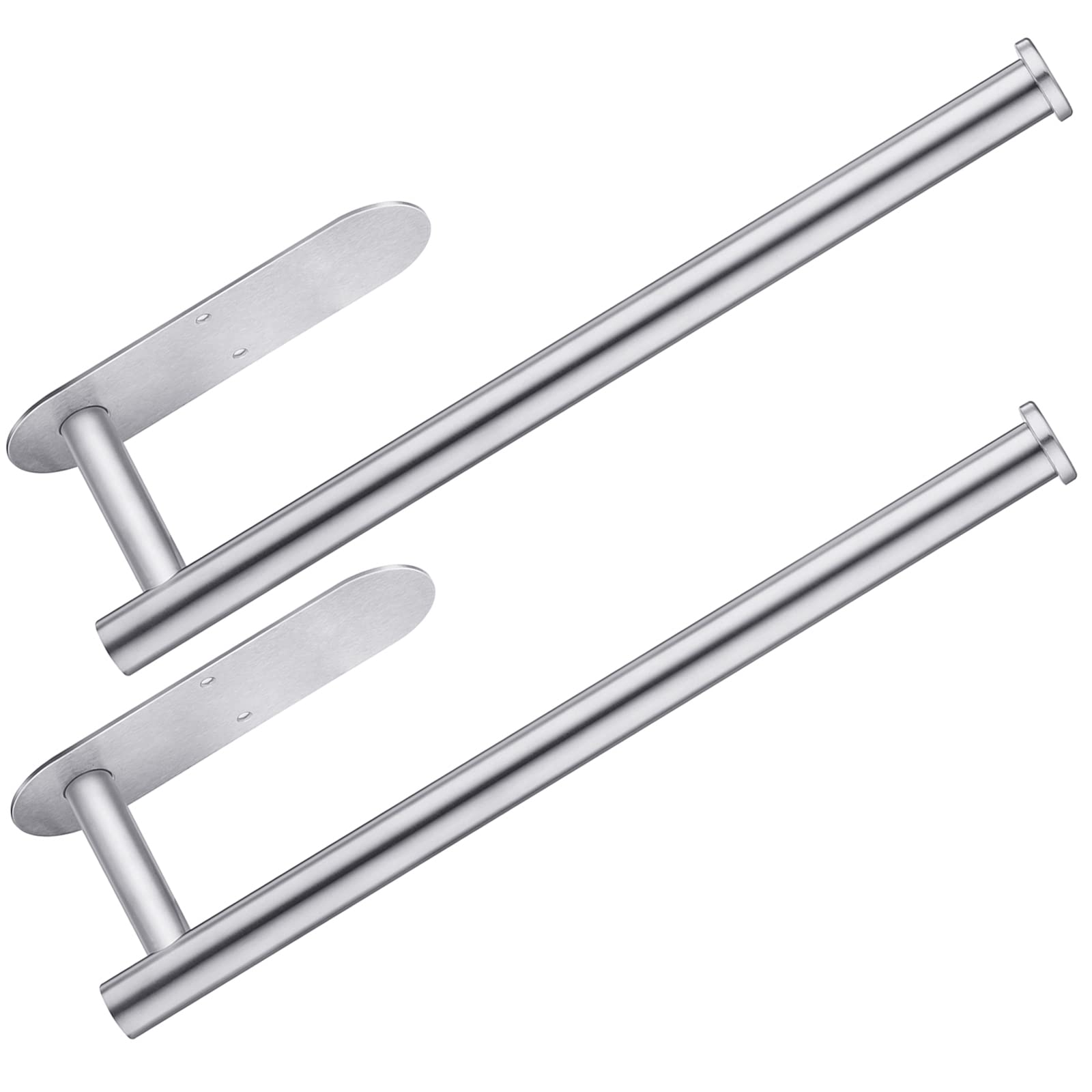 CUXIXA under-cabinet adhesive paper towel holder keeps towels within reach and saves counter space.