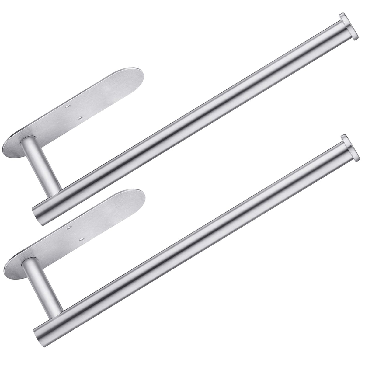 CUXIXA under-cabinet adhesive paper towel holder keeps towels within reach and saves counter space.