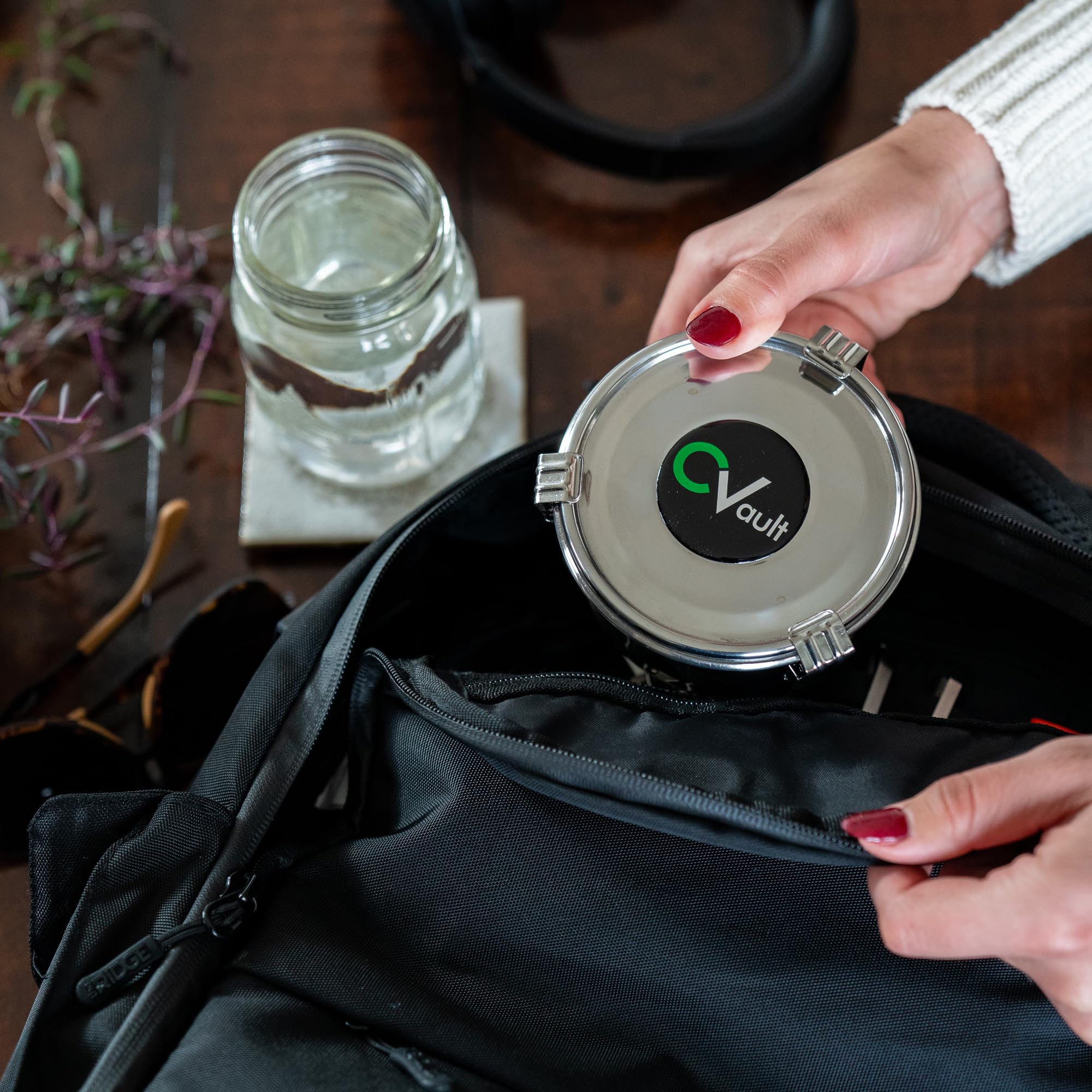 CVAULT food-grade stainless steel body designed for long-lasting storage.