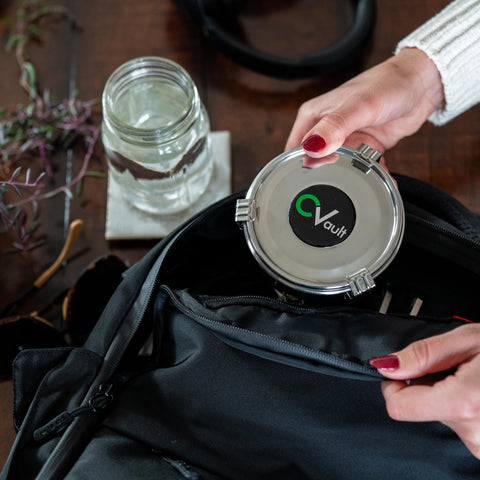 CVAULT food-grade stainless steel body designed for long-lasting storage.