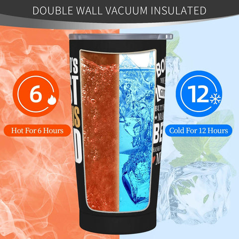 Cwutoba portable tumbler fits most cup holders and suits coffee, tea, or water.